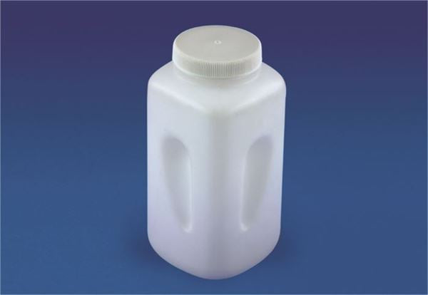 Heavy-Duty Task-Focused Bottle, Square, Wide Mouth, PP, 4-Liter (4000 mL) | Un... | 33511