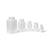 UniStore Wide Mouth Square Bottles, HDPE, 60 mL, 12/pkg - 33600