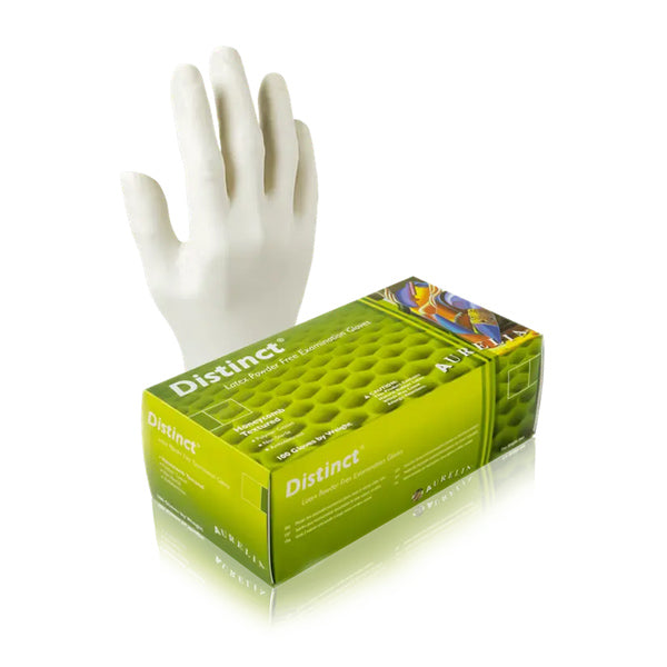 Supermax Aurelia Distinct Latex Gloves Powder-Free White, 1000/Cs