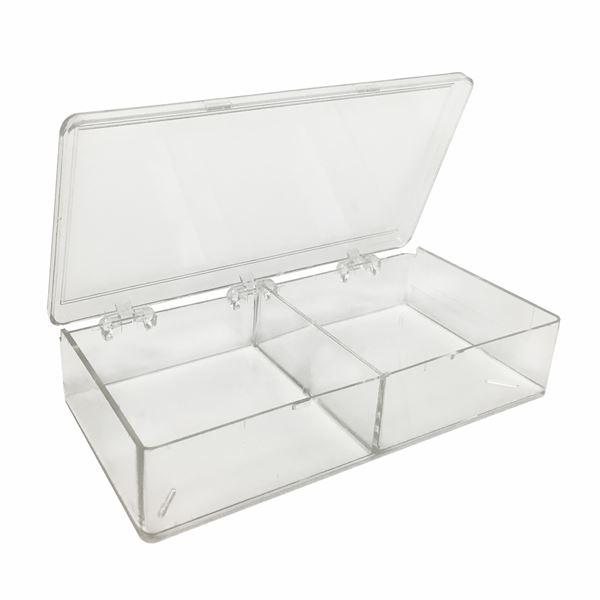 MultiBox, 2 compartments, 85 x 85 x 30 mm each (311/32 x 311/32 x 13/16 in.), for Novex Mini (8 x 8 cm), 6/pk | B1212