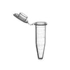 Microtube w/cap, 1.5 mL, clear, sterile, w/self-standing bag & Stop-Pops, 500/pk | C2000