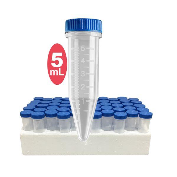 5 mL Screw-cap MacroTube, sterile, w/attached screw caps in foam racks, 500/cs | C2540