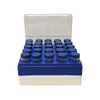 Freezer box, polycarbonate, for 25 (5 x 5) 5 mL tubes, 5/pk | C2581