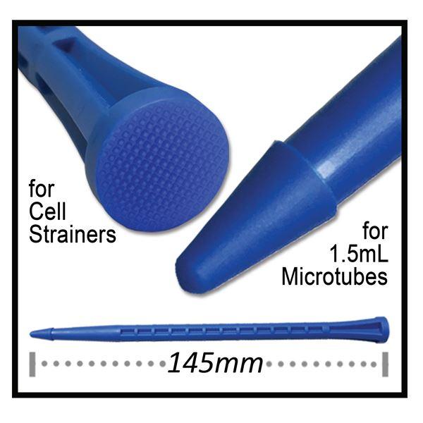 PolyPestle double-sided pestle for cell strainers and 1.5 mL microtubes, Sterile, 50/pk | C4010