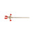 Technical Task-Focused 2-Prong Burette Clamp With Extension Rod, Pvc Coated Grips | CLPVC1