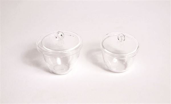 Laboratory Workflow-Specific Quartz Glass Crucible Lid, Tall, 50ml | CQP050-L
