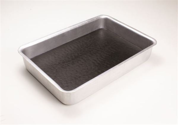 Scientific Instructional Dissecting Pan, Aluminum, With Black Wax, 13 x 9.5 x 2 | DSPA02-W