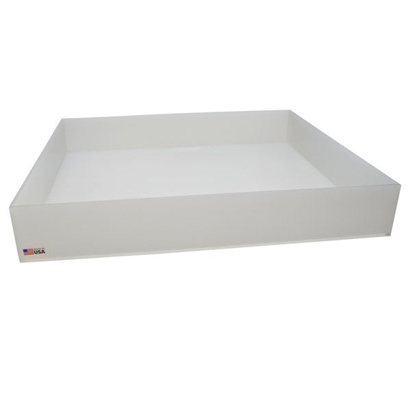Tray Spill Containment, PP 26 x 22 x 4 In. ID, HDPE | 107334