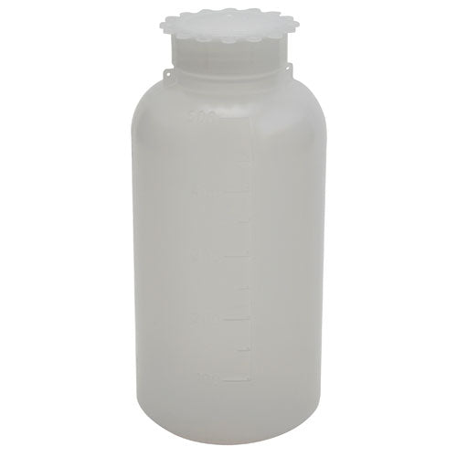 Bottle Round PP Wide Mouth Closure, LDPE 500 mL | 202435-0500