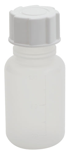 Bottle Graduated Wide Mouth, PP 100 mL, Polypropylene, 10/PK | 202445-0100