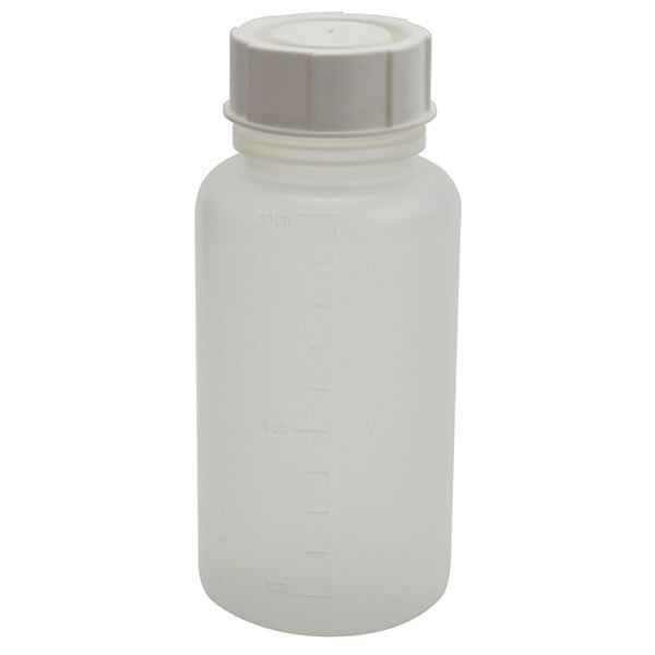 Bottle Graduated Wide Mouth, PP 1000 mL, Polypropylene, 5/PK | 202445-1000