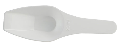 Scoop Measuring Flat Bottom, PP 25 mL, Polypropylene, 4/CS | 208065-0025