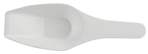 Scoop Measuring Flat Bottom, PP 50 mL, Polypropylene, 4/CS | 208065-0050