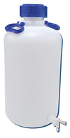 Carboy with Spigot Narrow Mouth Heavy Walled, HDPE 25 L | 208605-0025