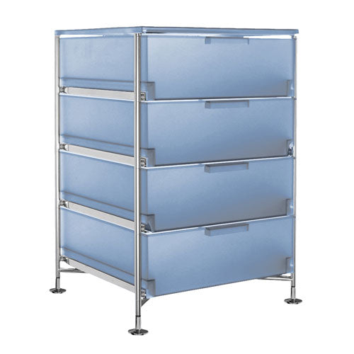 Cabinet 4 Drawer, Fixed Feet PMMA/SS, Stainless steel | 209464