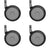 Cabinet Casters, Set of 4, Stainless steel | 209474