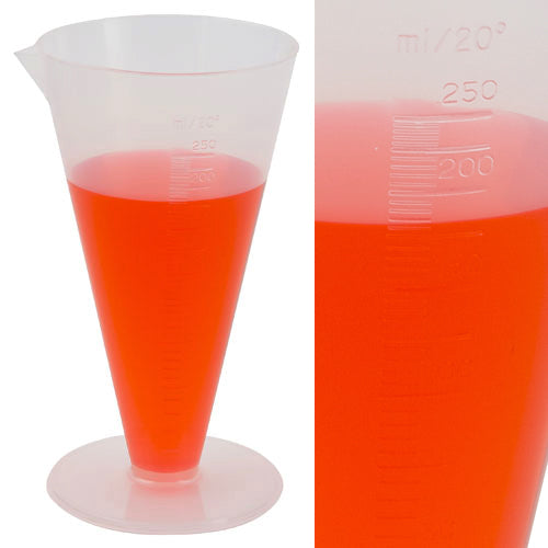 Cylinder Conical Graduated, PP 250 mL, Polypropylene, 6/CS | 212215
