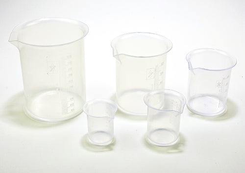 Beaker Set, PMP 50, 100, 250, 500, 1000 mL, Polypropylene | 222205