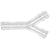 Tubing Connector Y, PP 4 mm, Polypropylene, 20/PK | 222545