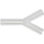 Tubing Connector Y, PP 16 mm, Polypropylene, 10/PK | 222605