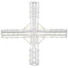 Tubing Connector 4 Way, PP 3.5 mm, Polypropylene, 20/PK | 222925