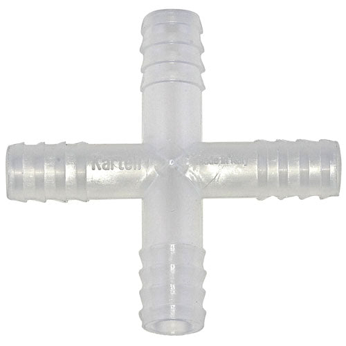 Tubing Connector 4 Way, PP 12 mm, Polypropylene, 20/PK | 222965
