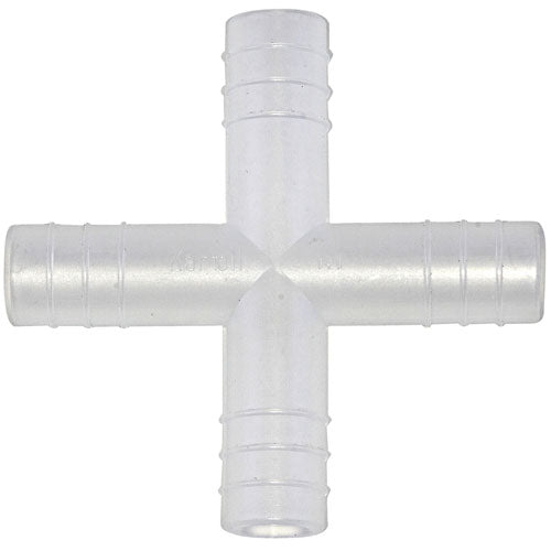 Tubing Connector 4 Way, PP 15 mm, Polypropylene, 100/CS | 222985