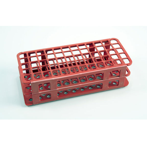 Rack Test Tube 90 Place Red, PP 13 mm, Polypropylene, 5/CS | 225645-0001