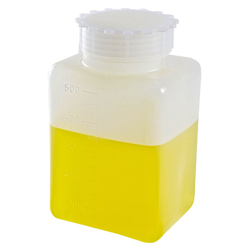 Bottle Square, HDPE/PP 500 mL, 6/PK | 226295-0500
