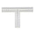 Tubing Connector T, PP 14 mm, Polypropylene, 10/PK | 227955