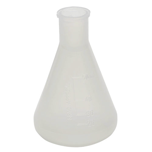 Flask Erlenmeyer, PP 50 mL, Polypropylene, 12/CS | 241305