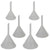 Funnel Analytical 6 Piece Set, PP, Polypropylene | 241645-0SET