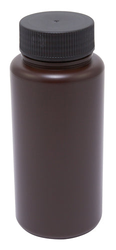 Bottle Wide Mouth Amber, HDPE 32 oz, 6/PK | 301645-0032