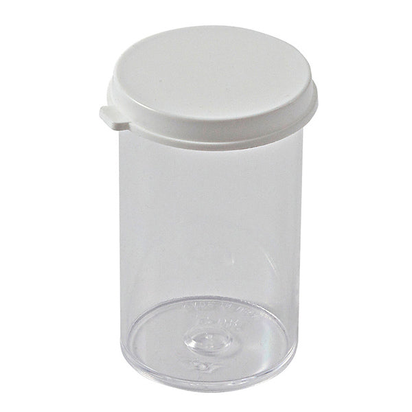 Container with Snap Cap, PS 15Dr Case/144, Polystyrene | 426364-15