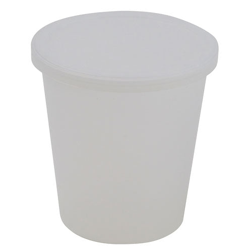 Container with Lid Natural, PPCO 8 oz, 250/CS | 453595