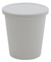 Container with Lid White, PPCO 8 oz, 250/CS | 454405