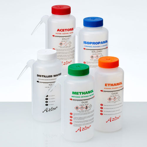 Washbottle Integ GHS Ethanol, LDPE 500 mL | 506365-0002