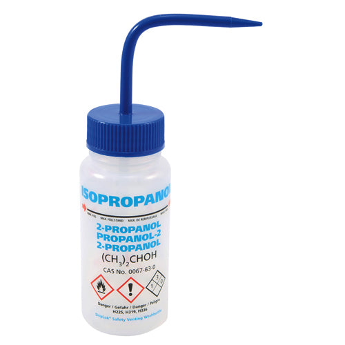 Washbottle GHS Wide Mouth Isoprop, LDPE 250 mL | 506485-0003