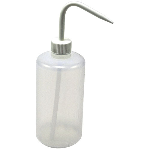 Washbottle Narrow Mouth White Cap, LDPE 500 mL | 506705-0500