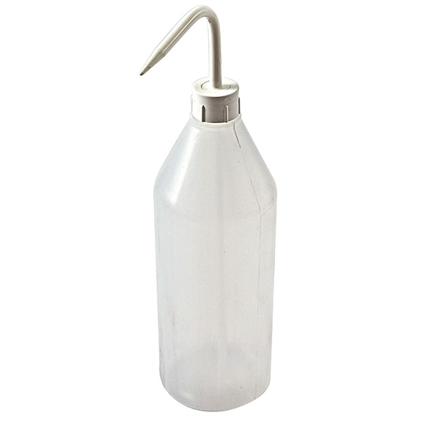 Washbottle Sloped Narrow Mouth White, LDPE 1000 mL | 506805-1000