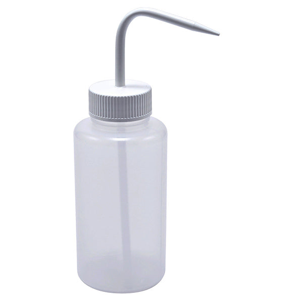Washbottle Wide Mouth White Cap, LDPE 500 mL | 506935-0001