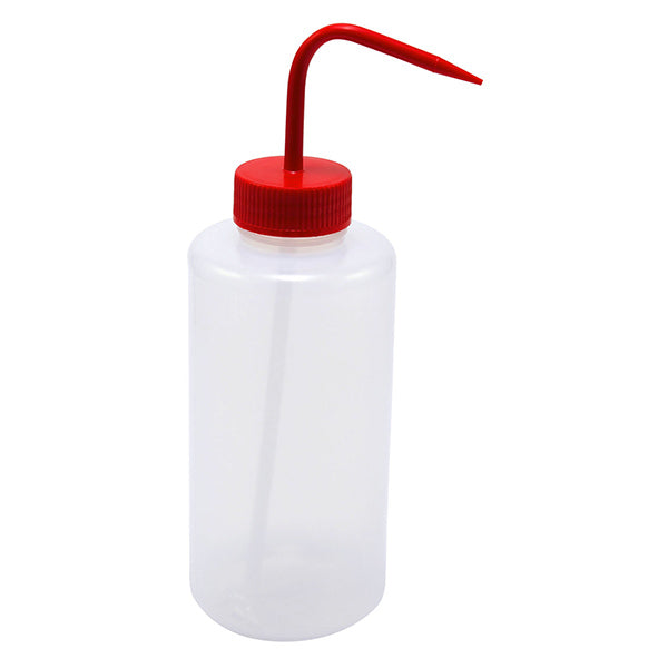 Washbottle Wide Mouth Red Cap, LDPE 1000 mL | 506945-0002