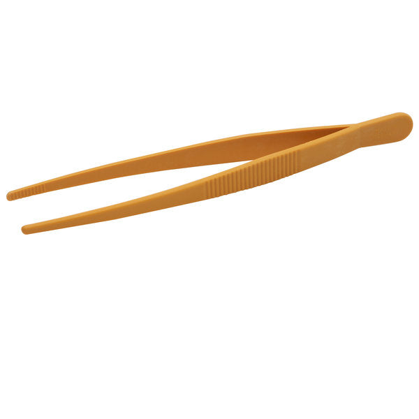 Tweezers Yellow, Rounded, PMP 180 mm, 6/CS | 516555-0003