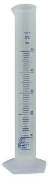 Cylinder Printed Graduated, PP 50 mL, Polypropylene, 2/PK | 537815-0050