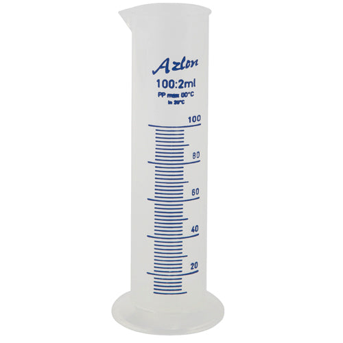 Cylinder Squat Graduated, PP 100 mL, Polypropylene, 5/CS | 537835-0100