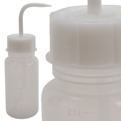 Washbottle Wide Mouth, LDPE 250 mL, 6/PK | 706404-0250