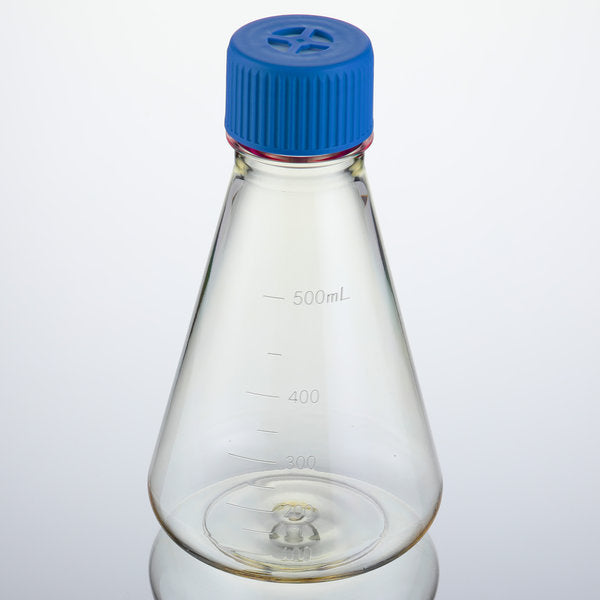 Erlen Flask 500 mL PETG Flat VentCS/12 | EFG-500V