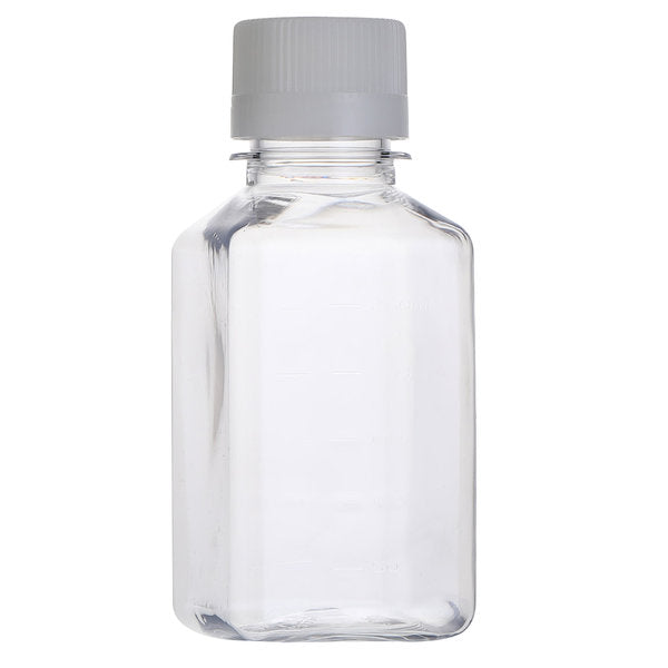 Square Media Bottle 250m PET Sterile Case/60 | SMB250T