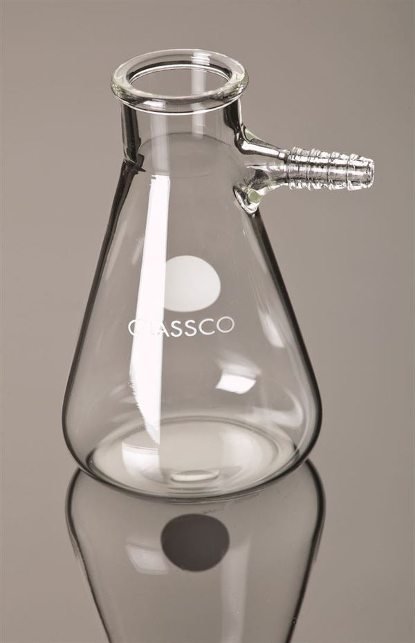 Industrial Instructional Vacuum Filtering Flask, 125 mL Capacity for Vacuum ... | FHFL125