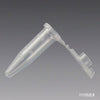 Microcentrifuge Tube, 0.5mL, Attached Locking Snap Cap, Natural -111552LK